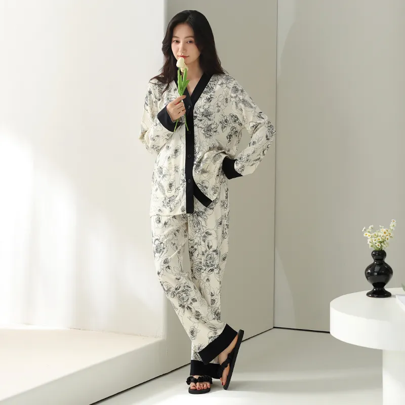 DAMOS·LOVE Pajama Set Women's White-2
