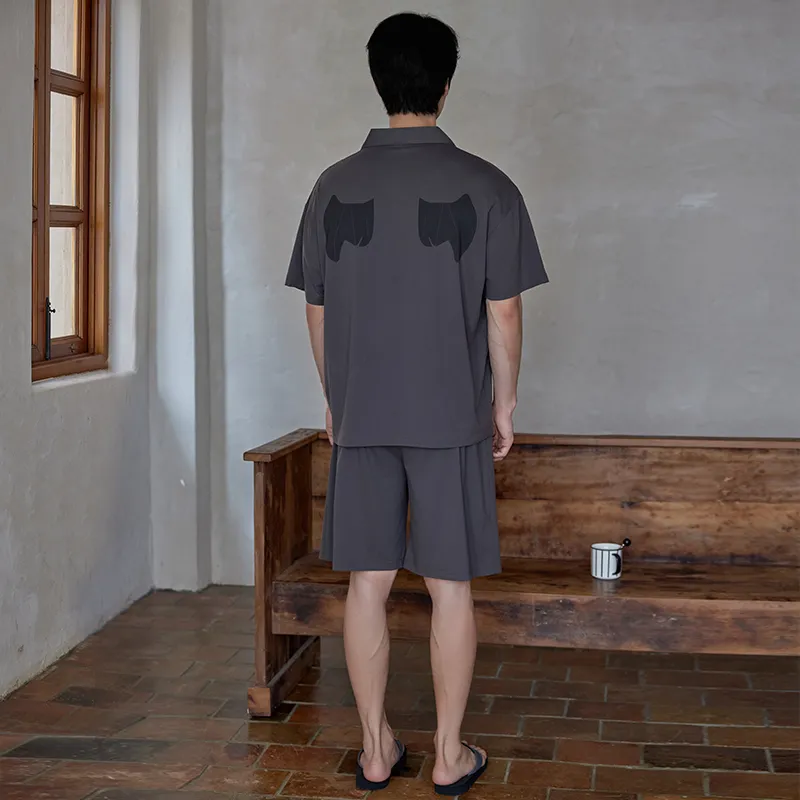DAMOS·LOVE Pajama Set Men's Dark Gray-1