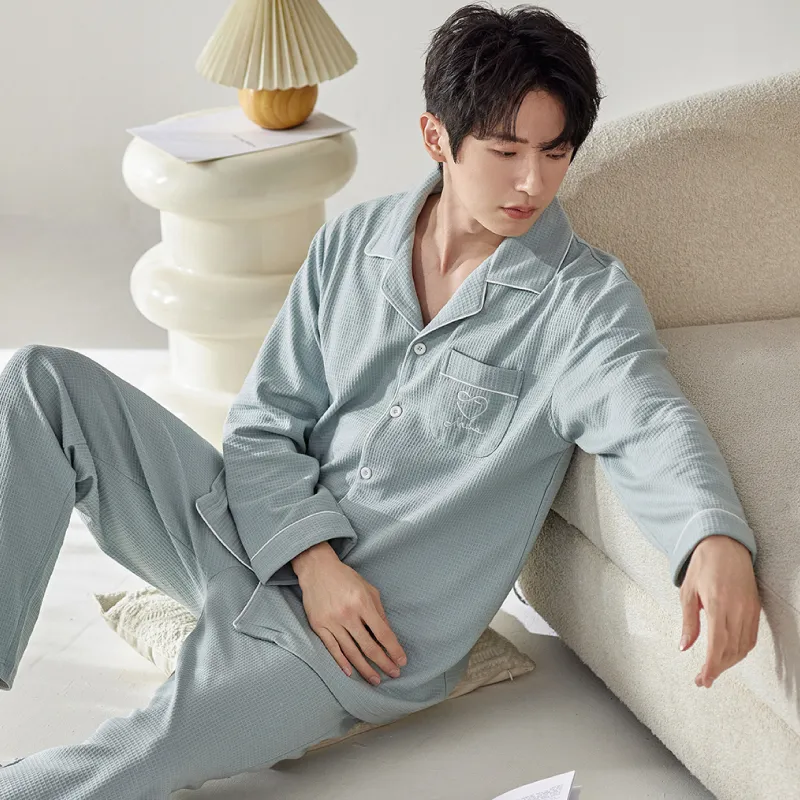 DAMOS·LOVE Pajama Set Men's Lake Green-1