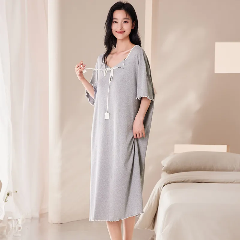 DAMOS·LOVE Nightgown Women's Gray-4