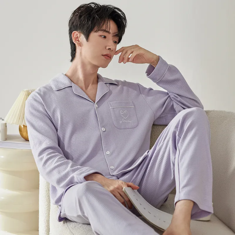 DAMOS·LOVE Pajama Set Men's Purple-2