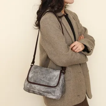 HACIN PU Shoulder Bag, Crossbody Bag Regular Women's Gray/Black/Khaki/Blue/Brown