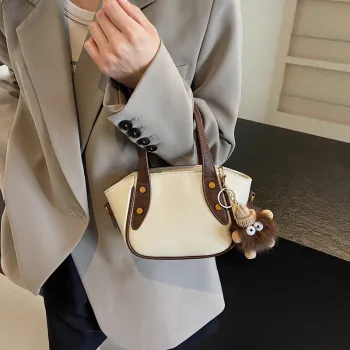 HACIN PU Crossbody Bag, Handbag Women's Ecru/Black/Dark Brown/Coffee