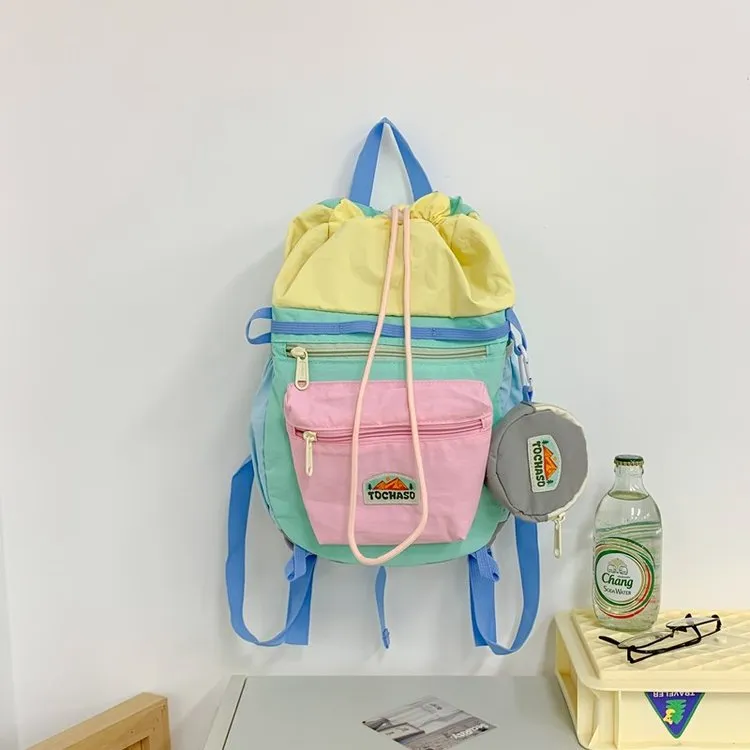 HACIN Nylon Backpack Women's Multicolor-1