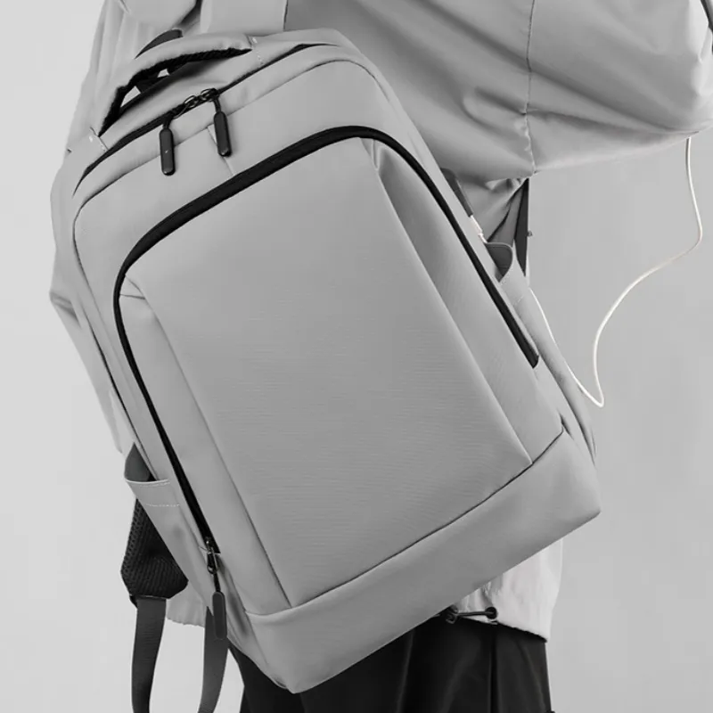 HACIN Nylon Travel Bag Backpack Regular Men's Gray/Black-2