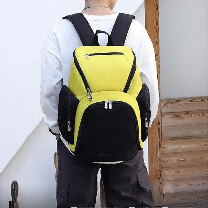 HACIN Oxford Backpack Regular Men's Light Gray/Black Gray/Black Yellow/Black/Blue/Dark Blue-3