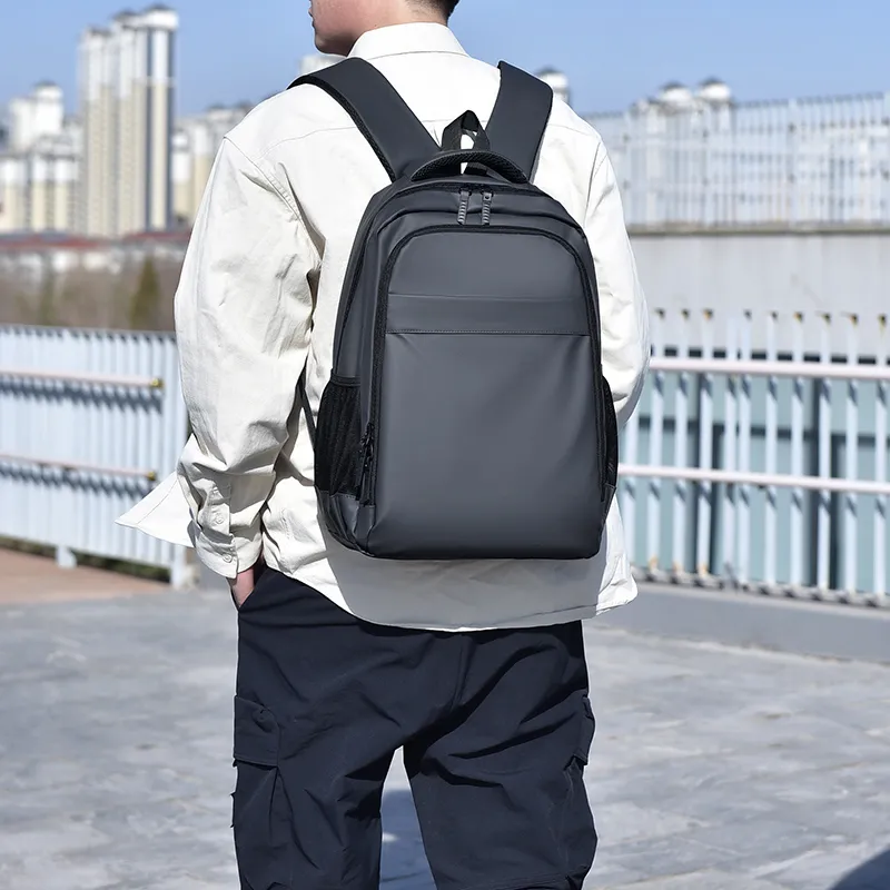 HACIN Oxford Backpack Men's Gray/Black/Green-1