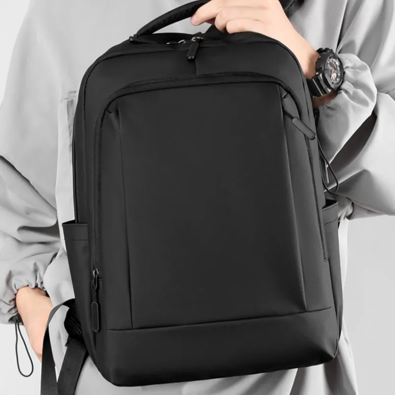 HACIN Nylon Travel Bag Backpack Regular Men's Gray/Black-4
