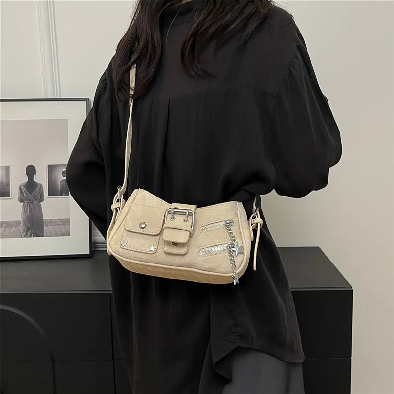 HACIN PU Crossbody Bag, Shoulder Bag Women's Khaki/Light Blue/Dark Blue/Beige-9