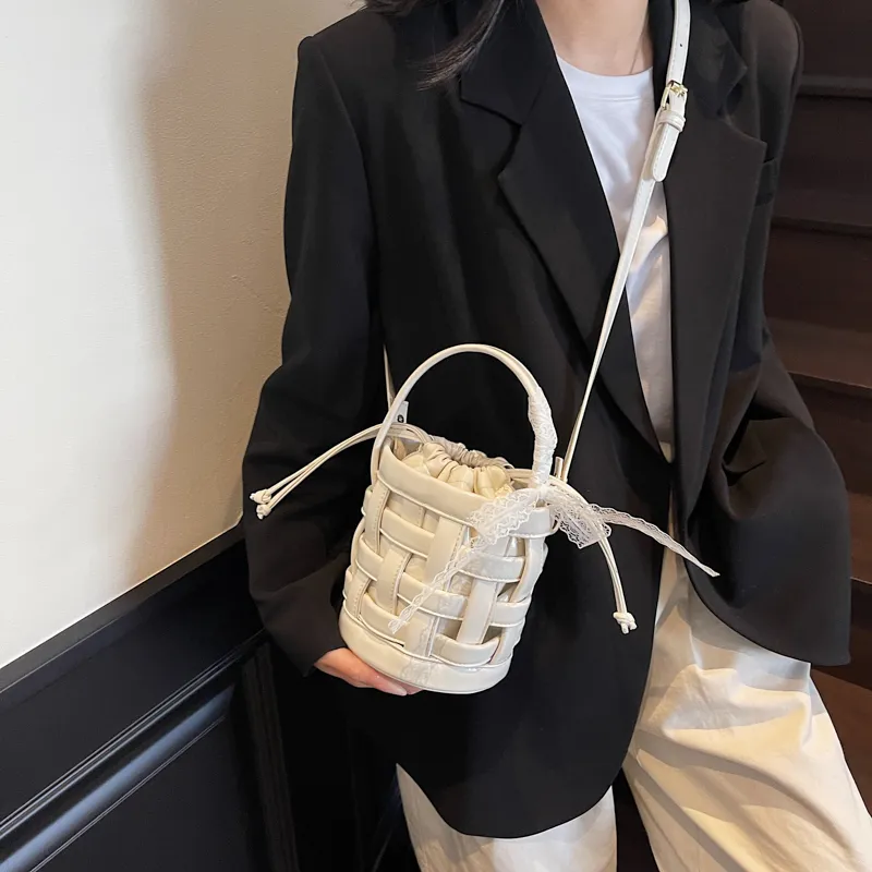 HACIN PU Bucket Bags Handbags Women's Multicolor-5