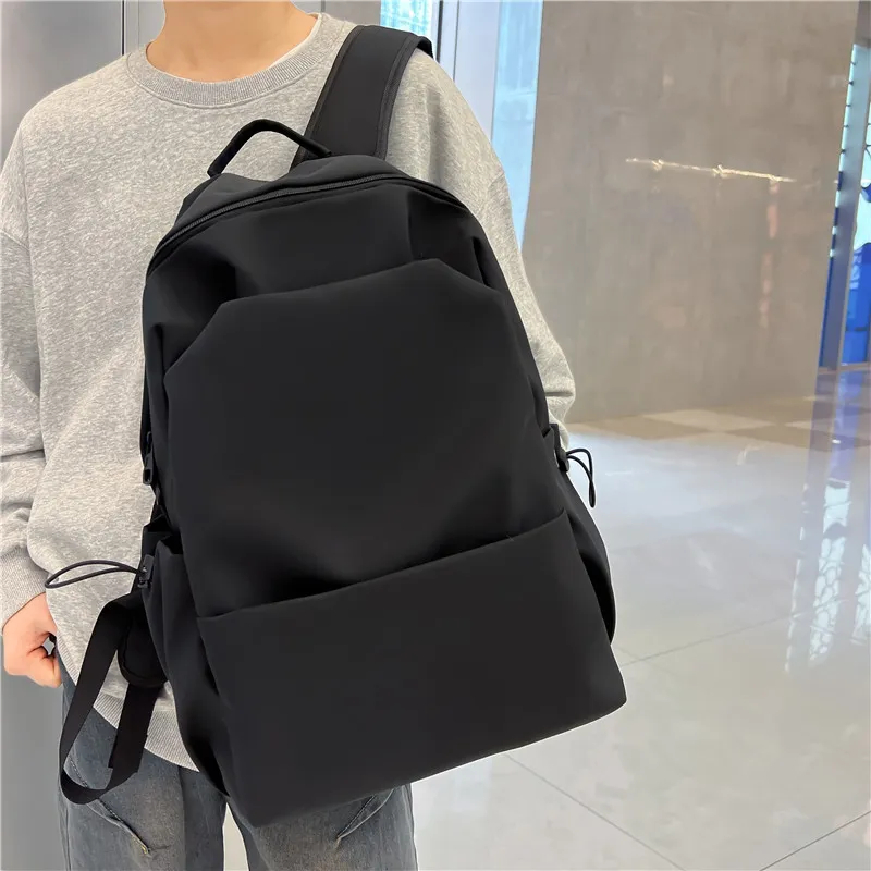 HACIN Nylon Backpack Men's Gray/Black-4