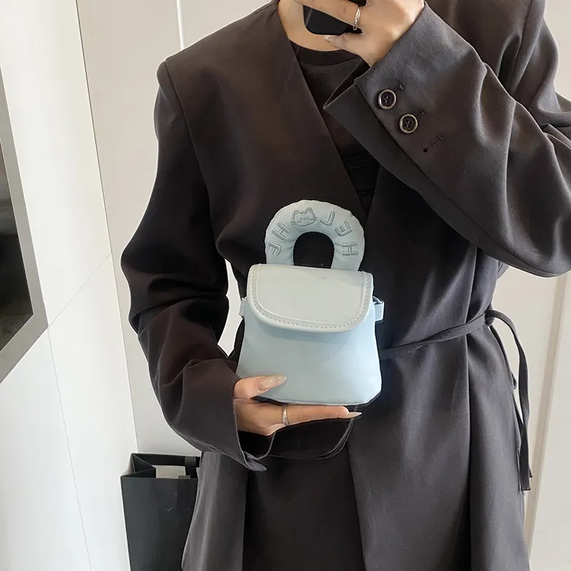 HACIN PU Handbag Women's White/Silver/Black/Pink/Blue-25