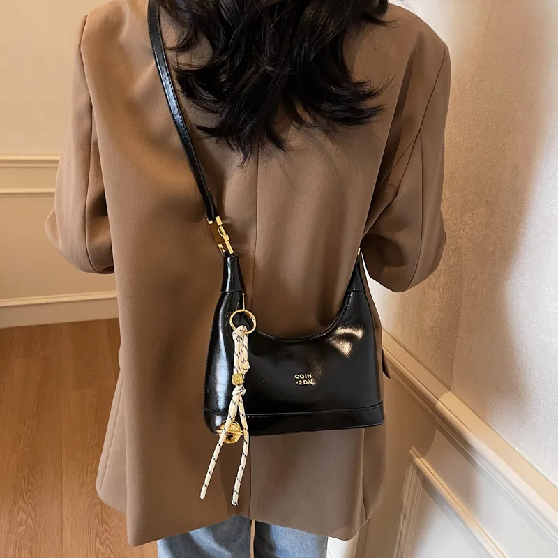 HACIN PU Shoulder Bag, Crossbody Bag, Handbag Regular Women's Black/Beige/Pink-14