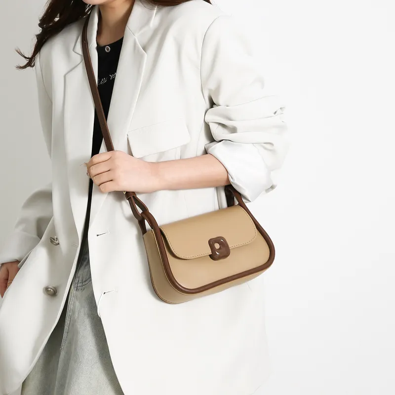 HACIN PU Crossbody Bag, Shoulder Bag Women's Beige & Coffee/Ecru/Black/Khaki-13