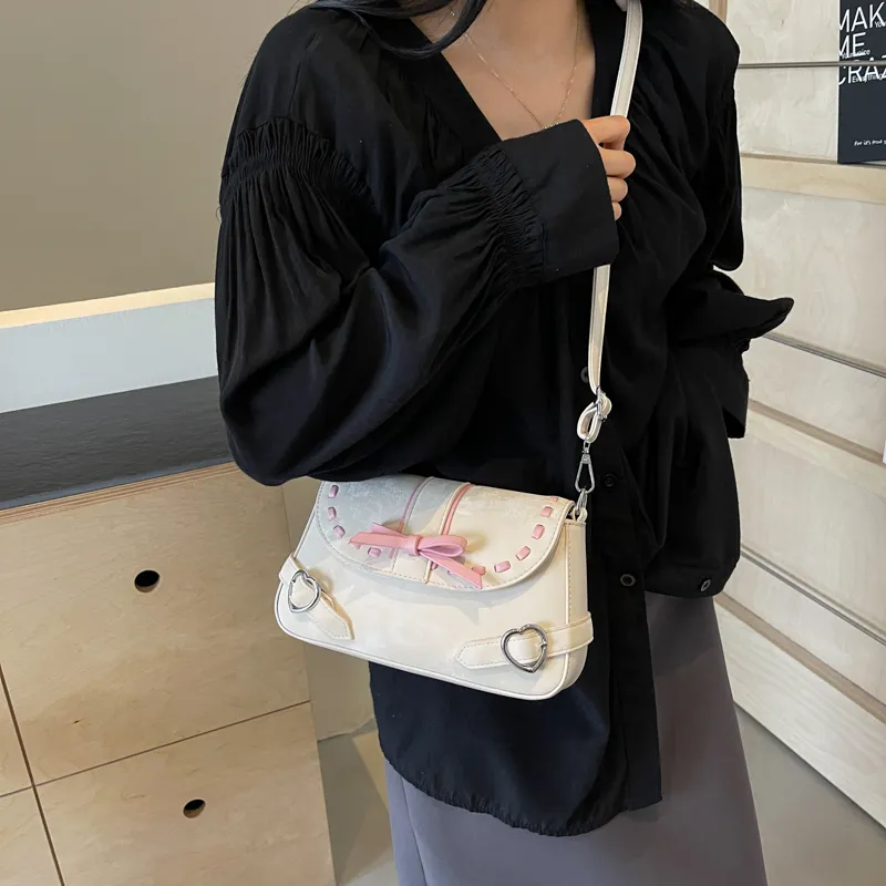 HACIN PU Crossbody Bag Regular Women's White/Blue/Pink-0