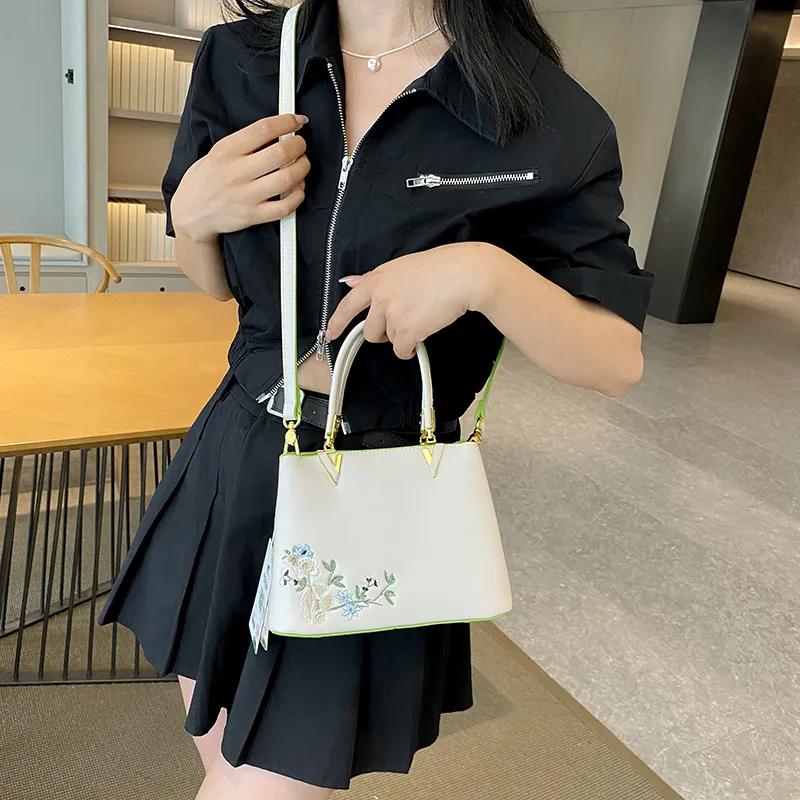 HACIN Pu Crossbody Bag, One Shoulder Handbag Women's Multicolor-8
