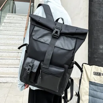 HACIN Oxford Backpack Men's Black/Blue