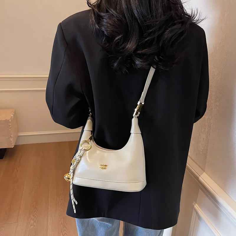 HACIN PU Shoulder Bag, Crossbody Bag, Handbag Regular Women's Black/Beige/Pink-4