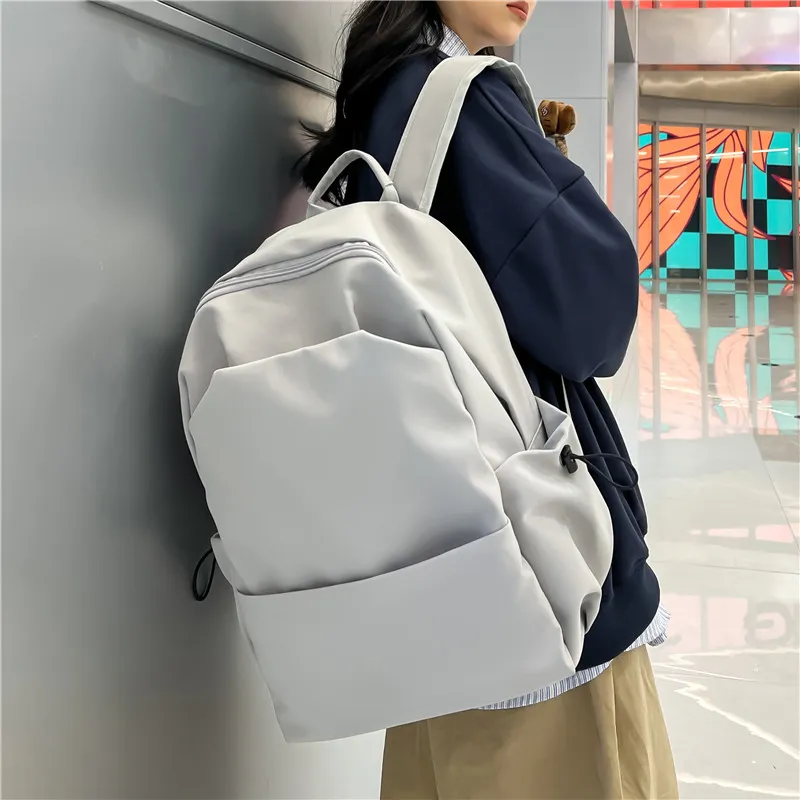 HACIN Nylon Backpack Men's Gray/Black-1