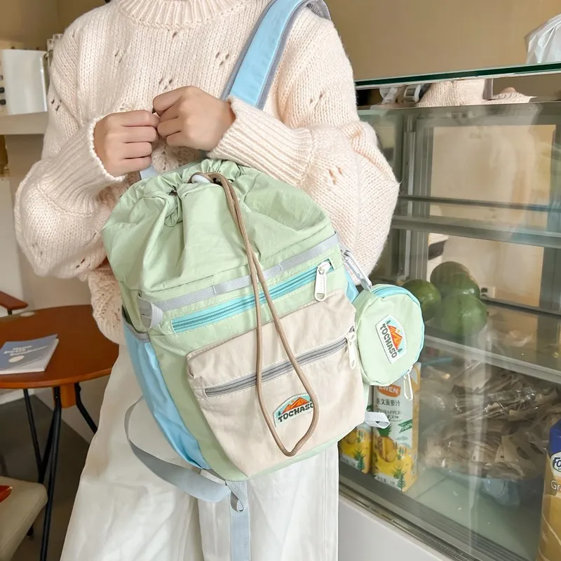 HACIN Nylon Backpack Women's Multicolor-8