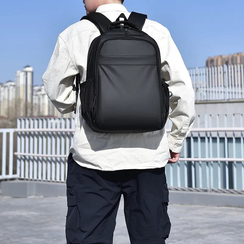 HACIN Oxford Backpack Men's Gray/Black/Green-2