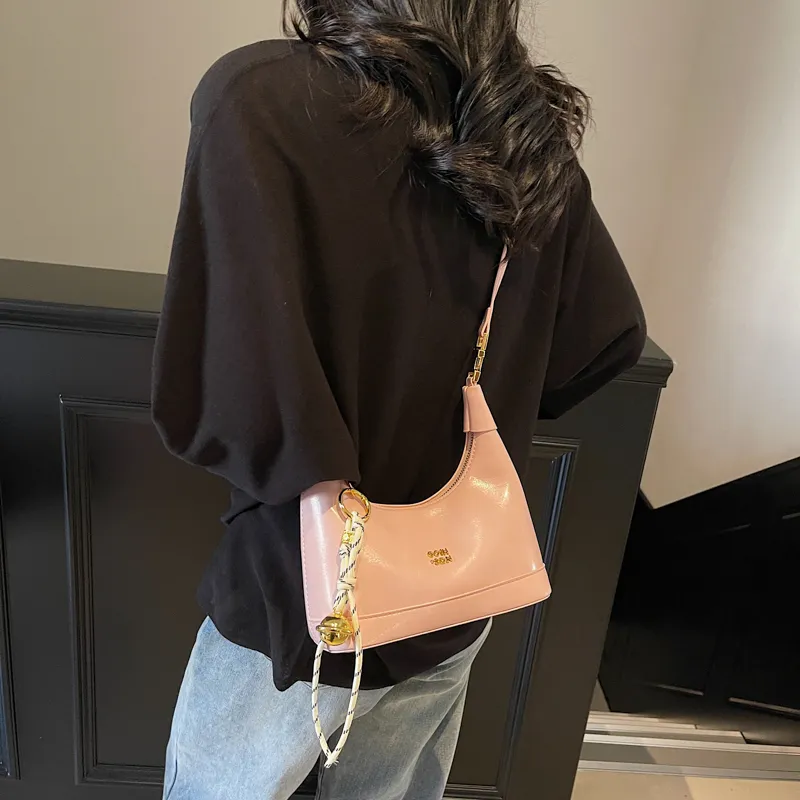 HACIN PU Shoulder Bag, Crossbody Bag, Handbag Regular Women's Black/Beige/Pink-11