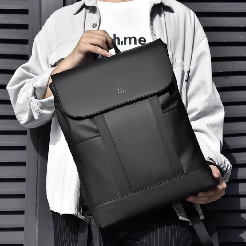 HACIN Water Repellent Fabric Backpack Regular Men's Black-3