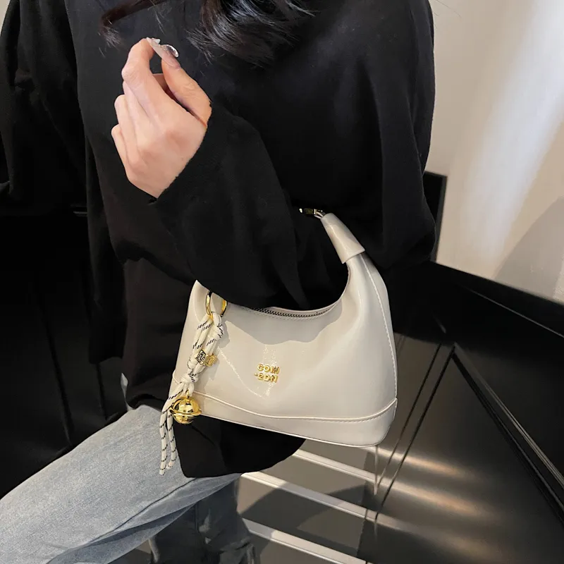 HACIN PU Shoulder Bag, Crossbody Bag, Handbag Regular Women's Black/Beige/Pink-1
