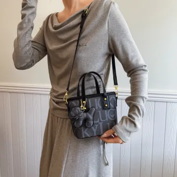 HACIN PU Handbag Women's Black/Coffee/Brown
