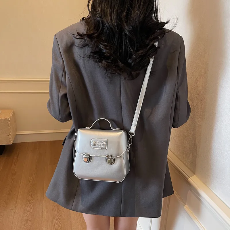 HACIN PU Crossbody Bag Handbag Shoulder Bag Regular Women's Ecru/Silver/Black/Yellow/Pink-8
