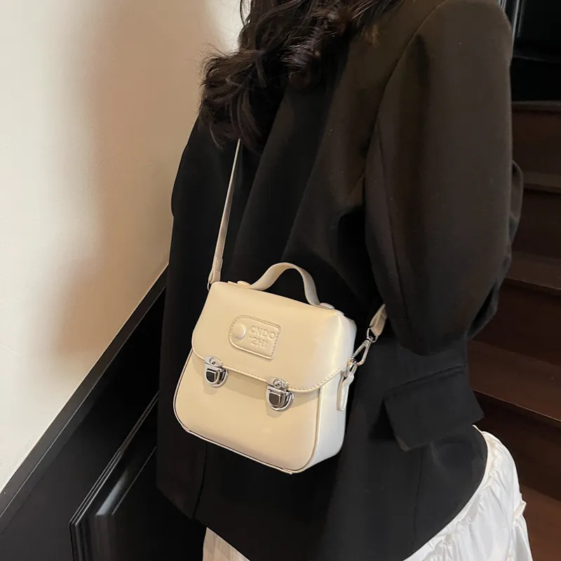 HACIN PU Crossbody Bag Handbag Shoulder Bag Regular Women's Ecru/Silver/Black/Yellow/Pink-4