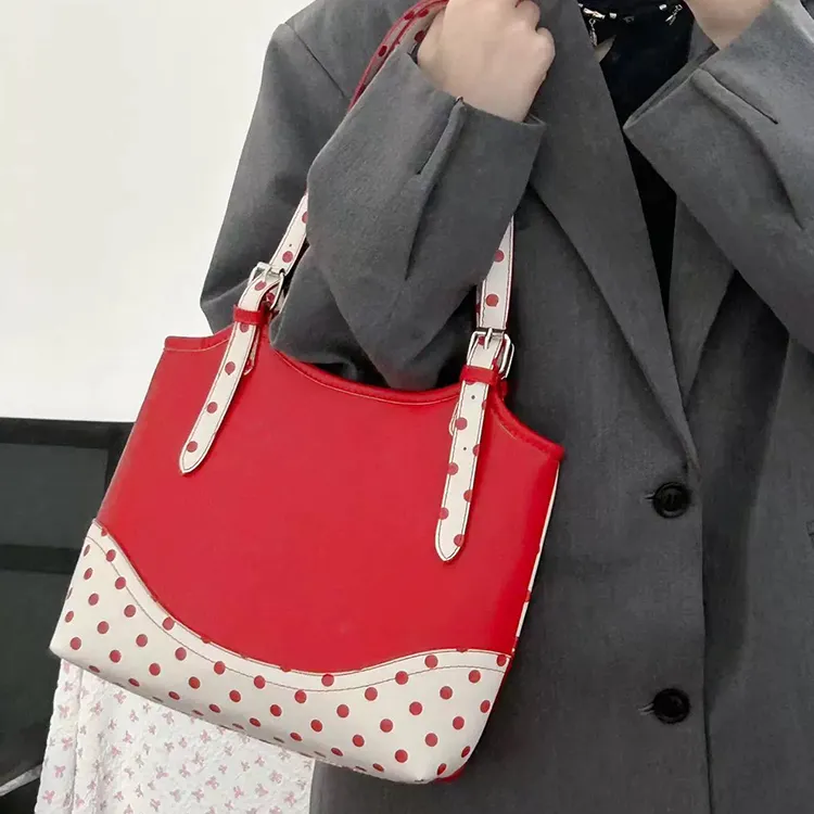 HACIN PU Tote Bag, Shoulder Bag Regular Women's Multicolor-4