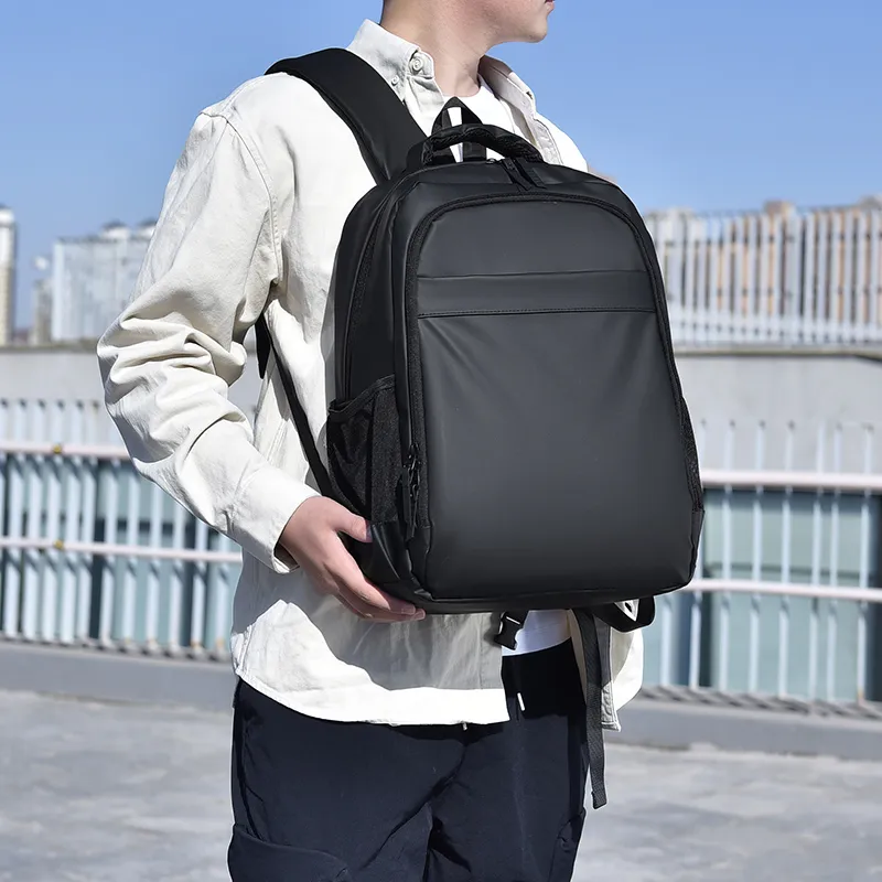 HACIN Oxford Backpack Men's Gray/Black/Green-4