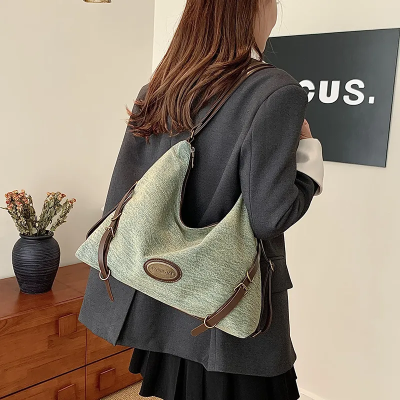 HACIN Denim Shoulder Bag Regular Women's Blue-0