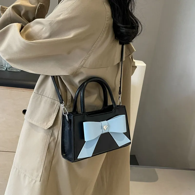 HACIN PU One Shoulder Handbag Regular Women's White/Silver/Pink/Black Blue/Black Pink-18