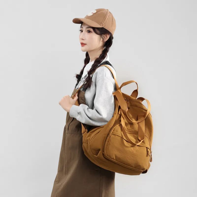 HACIN Nylon Backpack Unisex Multicolor-20