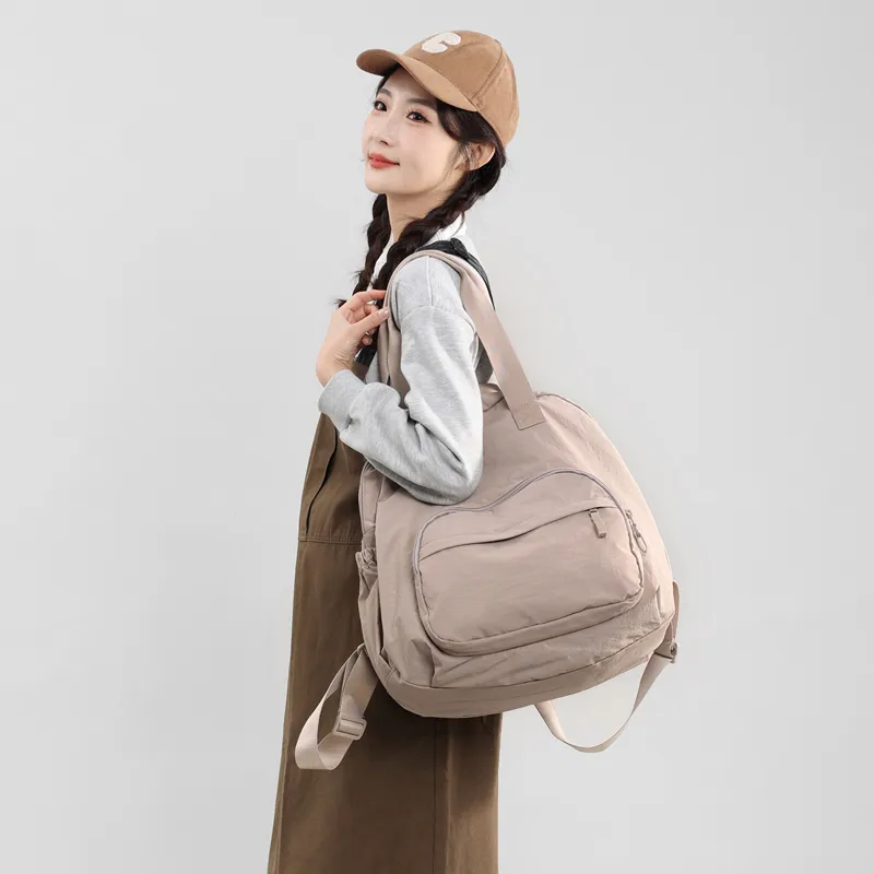 HACIN Nylon Backpack Unisex Multicolor-9
