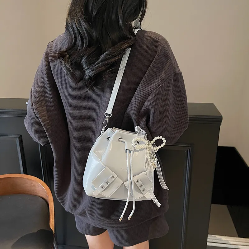 HACIN PU Bucket Bag, Shoulder Bag, Crossbody Bag Women's Multicolor-14