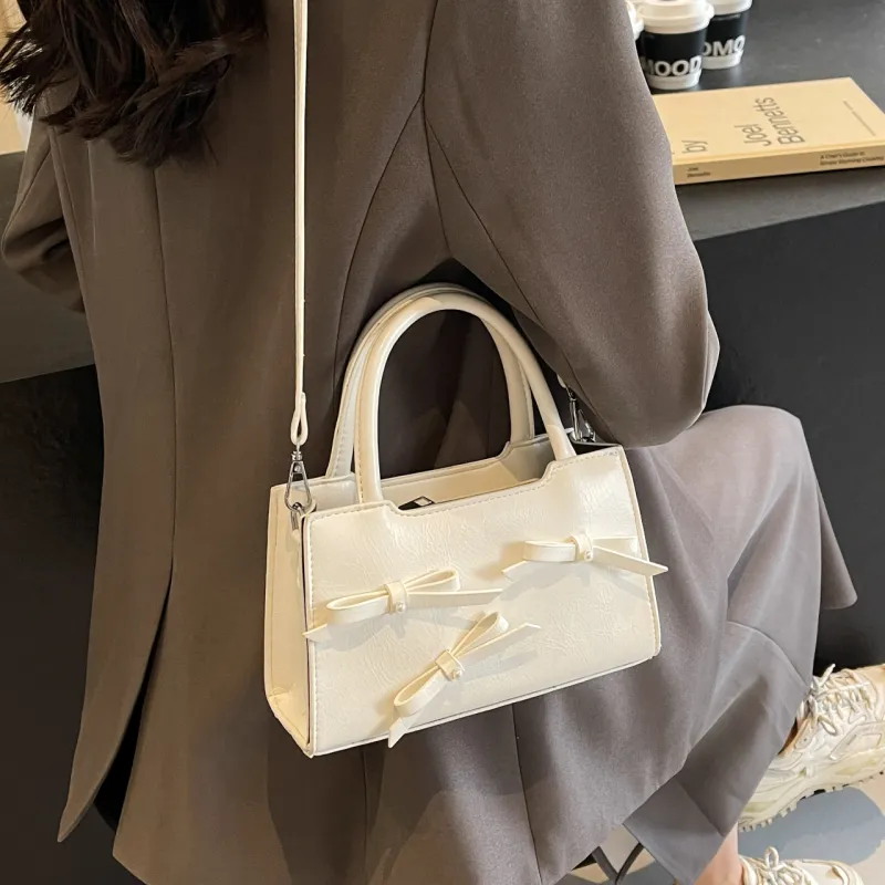 HACIN PU Handbag Regular Women's Black Pink/Black Blue/White/Silver/Pink-12