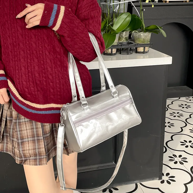 HACIN PU Ita Bag, Crossbody Bag, Shoulder Bag Women's Multicolor-8
