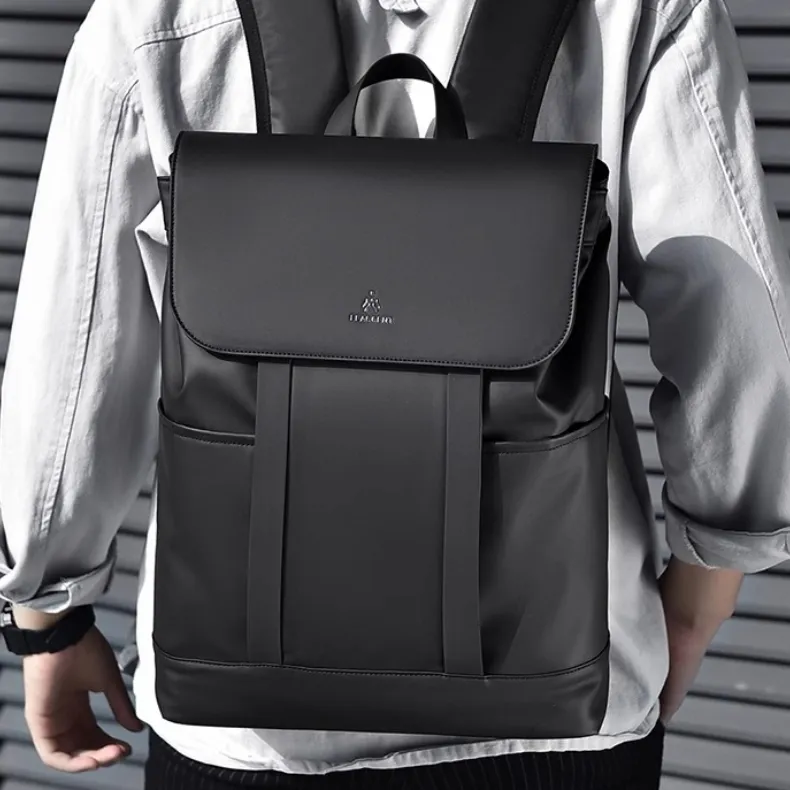 HACIN Oxford Backpack Regular Unisex Black/Gray-1