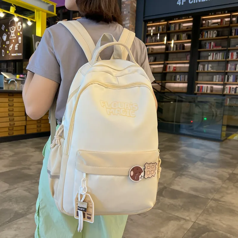 HACIN Nylon Backpack Women's Multicolor-1