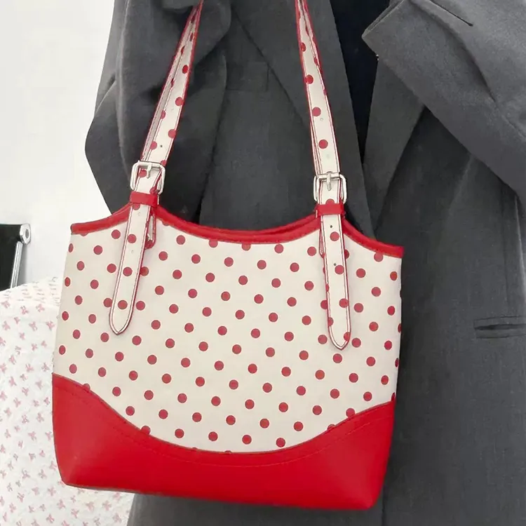 HACIN PU Tote Bag, Shoulder Bag Regular Women's Multicolor-5