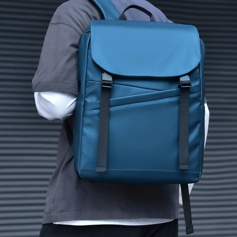 HACIN Oxford Backpack Regular Men's Gray/Black/Blue-7