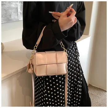 HACIN PU Shoulder Bag, Crossbody Bag, Handbag Women's Pearl White/Pearl Pink/Silver/Black