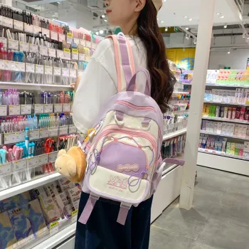 HACIN Nylon Backpack Regular Women's Multicolor