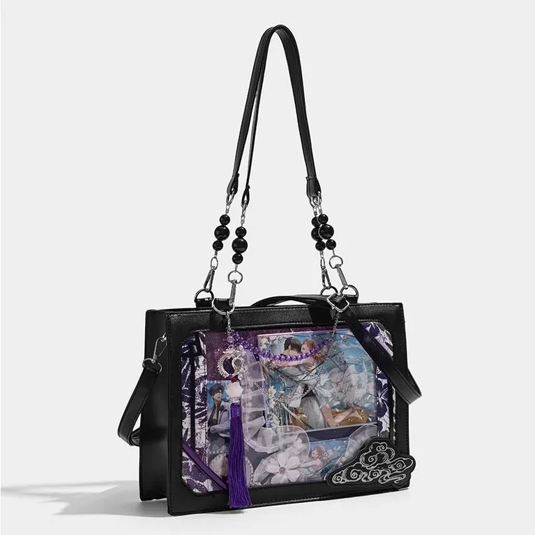 HACIN PU Shoulder Bag Women's Multicolor-2