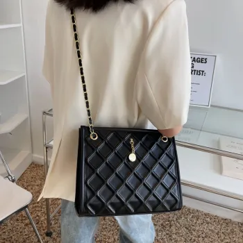 HACIN PU Crossbody Bag Shoulder Bag Regular Women's White/Black