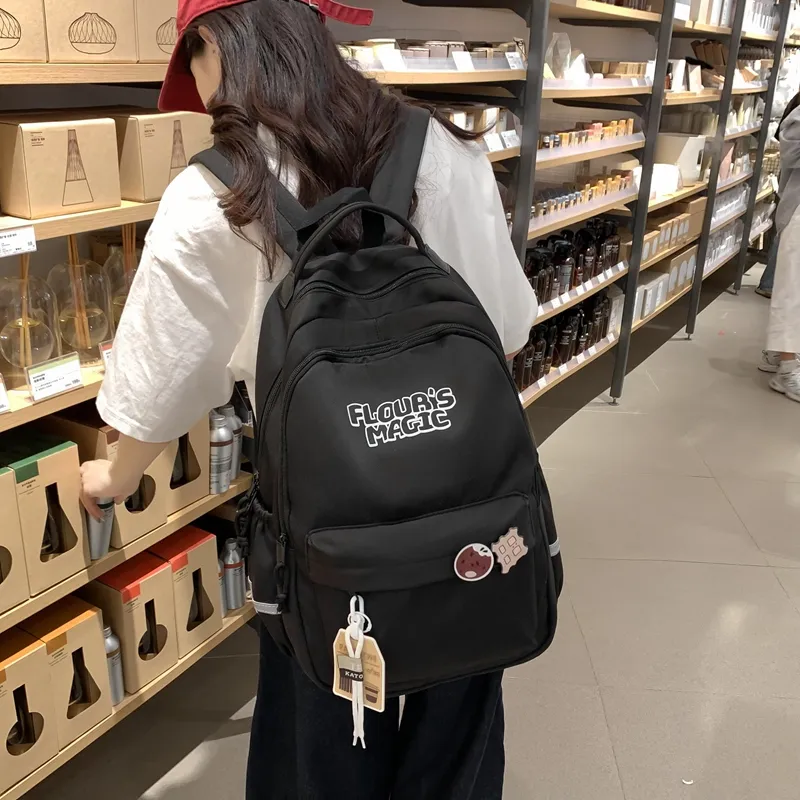 HACIN Nylon Backpack Women's Multicolor-2