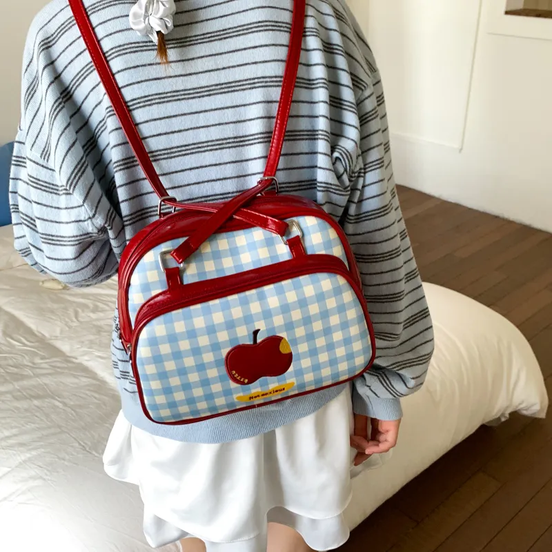 HACIN PU Leather Backpack Regular Women's Multicolor-11